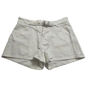 Zara Belted Shorts in White